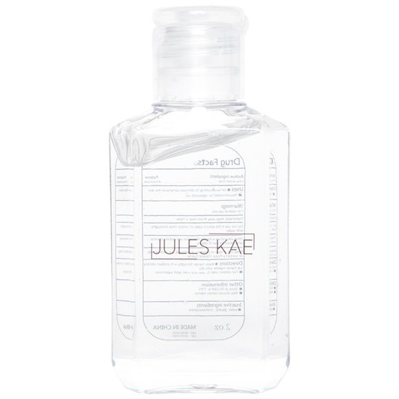 Jules Kae Leather Hand Sanitizer Keychain Black - Picture 3 of 4